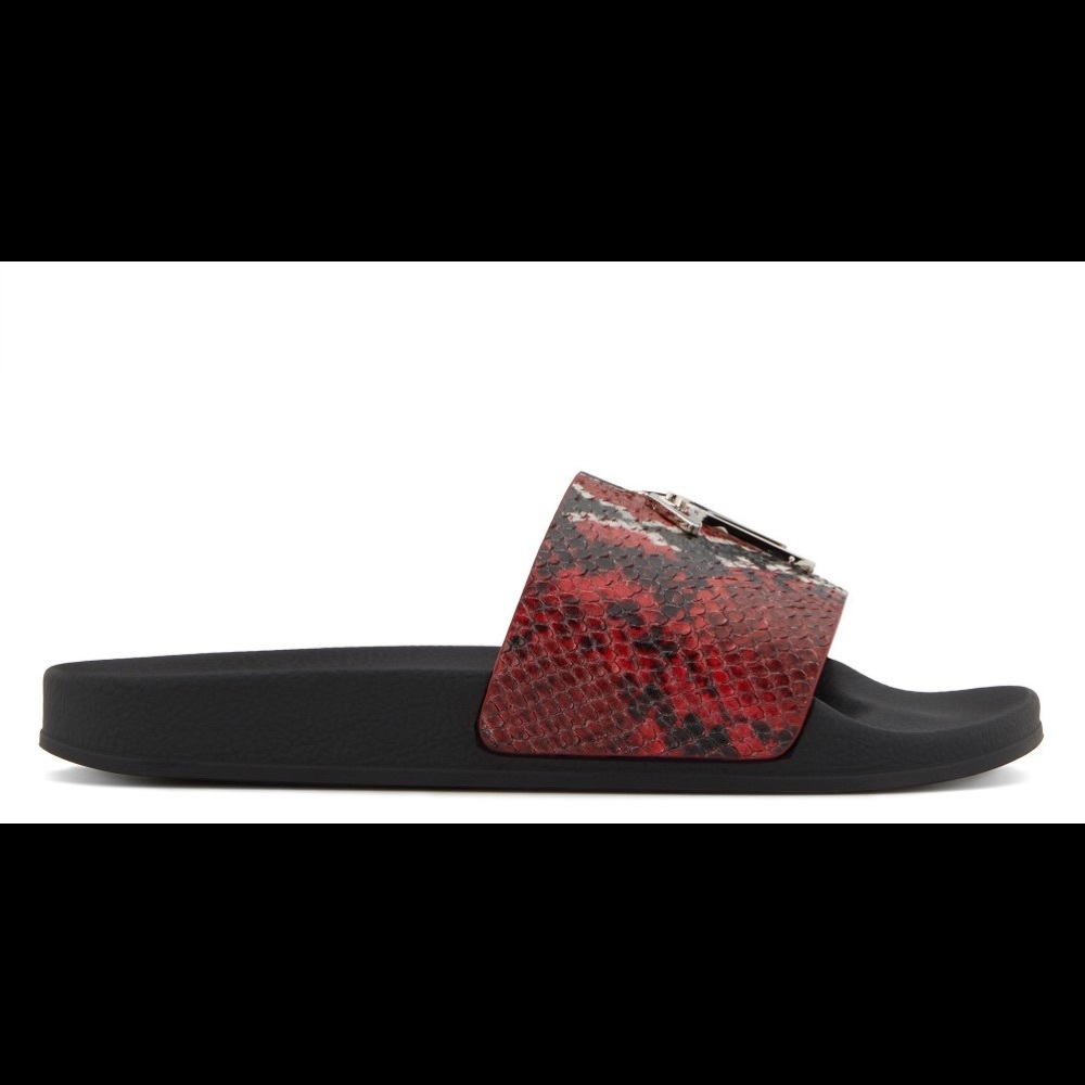 giuseppe zanotti NIB red python leather slide - Picture 4 of 8